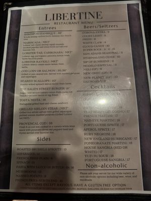 Menu photo 3 Libertine North End Boston, MA Menu photo 3 Libertine North End Boston, MA