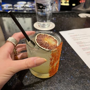 La Plazuela - Margarita with jalepeno, cucumber, and Chile seasoning - New American Near Me - Santa Fe, New Mexico La Plazuela - Margarita with jalepeno, cucumber, and Chile seasoning - New American Near Me - Santa Fe, New Mexico