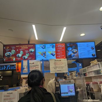 Meet Fresh - This is your customer's first impression. Broken shield, painters tape all over, lots of exceptions to your offerings. - Desserts Near Me - Temple City, California