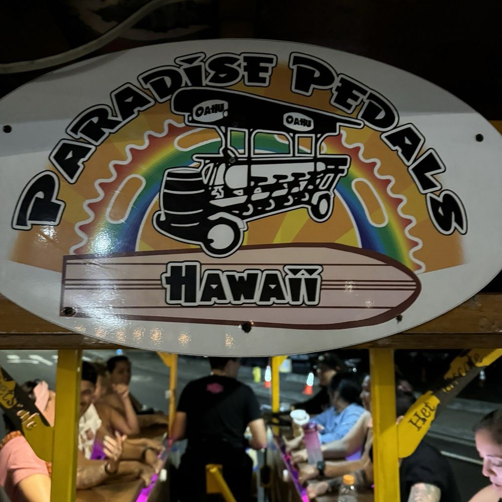 Paradise Pedals Hawaii - 2.5 hours of great fun - Party Bike Rentals Near Me - Honolulu, Hawaii