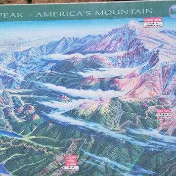 Pikes Peak - America's Mountain - Information sign - Hiking Near Me - Cascade, Colorado Pikes Peak - America's Mountain - Information sign - Hiking Near Me - Cascade, Colorado