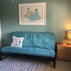 Love the fabric and frame choice to match my decor.