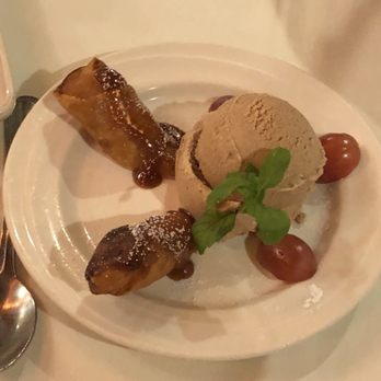 Mandarin Restaurant - Apple and cherry spring roll with cinnamon ice cream (woktoberfest half order) - Chinese Near Me - Bountiful, Utah Mandarin Restaurant - Apple and cherry spring roll with cinnamon ice cream (woktoberfest half order) - Chinese Near Me - Bountiful, Utah