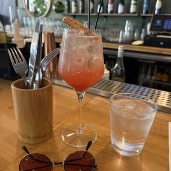 Helic International Bistro - Prickly pear spritz - Italian Near Me - Sacramento, California Helic International Bistro - Prickly pear spritz - Italian Near Me - Sacramento, California