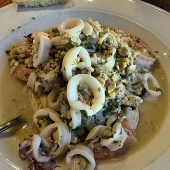 Belluccis Italian - Pasta de mare. It was so full of sea food- I was in heaven!! - Italian Near Me - Midlothian, Texas