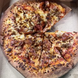 Papa Johns Pizza - 12 inch New York style, Italian sausage and pepperoni