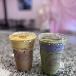 Baguette & Phorria - Egg coffee and ube matcha
