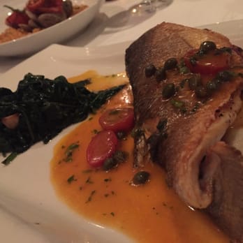 Dolce Italian - PAN SEARED BRANZINOasparagus, braised fennel, taggiasca olives - Italian Near Me - Miami Beach, Florida