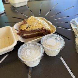 Chantilly Cake with ice cream