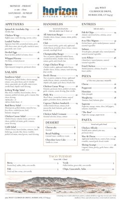 Menu photo 2 Horizon Kitchen + Spirits Hurricane, UT