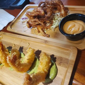 Aikan Sushi & Ramen - Jalapeno shrimp and crispy squid legs. - Sushi Bars Near Me - Pasadena, California Aikan Sushi & Ramen - Jalapeno shrimp and crispy squid legs. - Sushi Bars Near Me - Pasadena, California