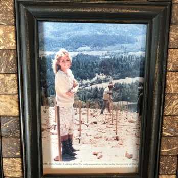 Viader Vineyards & Winery - Viader Vineyards & Winery photo of owner Delia Viader when she first planted the vines - Wine Tours Near Me - Deer Park, California Viader Vineyards & Winery - Viader Vineyards & Winery photo of owner Delia Viader when she first planted the vines - Wine Tours Near Me - Deer Park, California