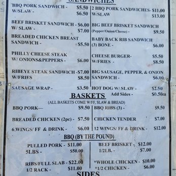 D'Z Pit BBQ - Menu - Food Trucks Near Me - Florence, South Carolina
