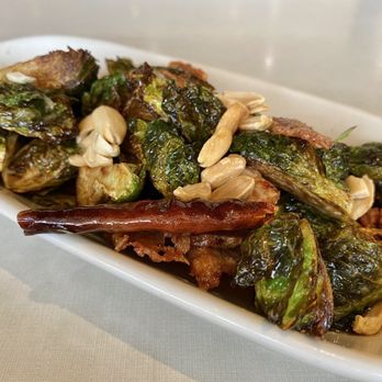 Bazille at Nordstrom - Kung Pao Brussels Sprouts. - New American Near Me - Torrance, California Bazille at Nordstrom - Kung Pao Brussels Sprouts. - New American Near Me - Torrance, California
