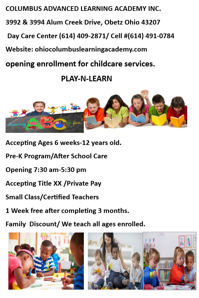 Columbus Advanced Learning Academy - childcare center in Obetz, OH