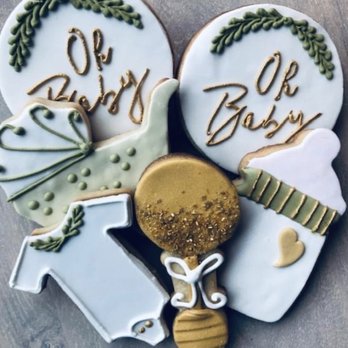 One Apron Bakery - Customized baby shower cookies - Desserts Near Me