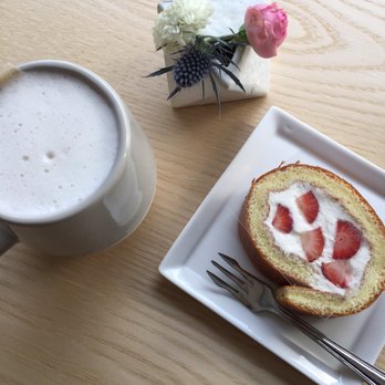 Little Pebbles - The picture perfect and delectable strawberry roll cake. - Desserts Near Me - Toronto, Ontario Little Pebbles - The picture perfect and delectable strawberry roll cake. - Desserts Near Me - Toronto, Ontario