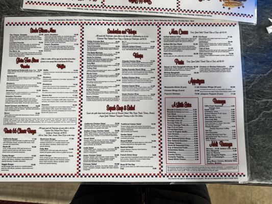 Menu photo 5 Stacks On Route 66 Glendora, CA