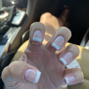 N Nail Spa - french tip isn't even - Nail Salons Near Me - Geneva, Illinois