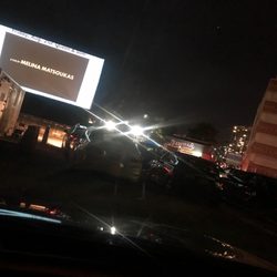 Newark Moonlight Cinema - Drive in theatre set up