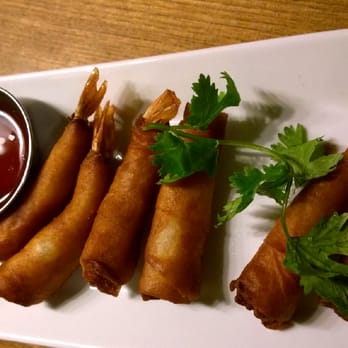 Thai Canteen - Crispy shrimp rolls served with a side of fish sauce... OK, but not too much flavor - Thai Near Me - Davis, California Thai Canteen - Crispy shrimp rolls served with a side of fish sauce... OK, but not too much flavor - Thai Near Me - Davis, California