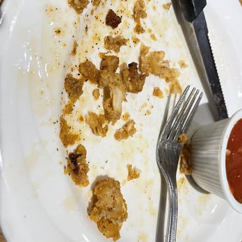 Giorlando's Restaurant - The before/after of the calamari - Italian Near Me - Metairie, Louisiana