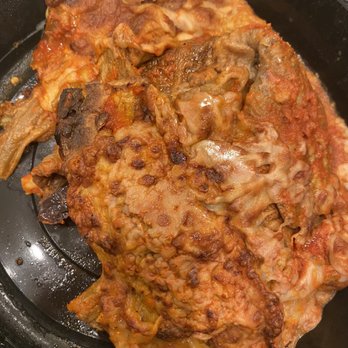 Villa Rosano - This is the eggplant parmigiana that I ordered from Villa Rosana takeout.  I will never return again to dine in or take out. - Italian Near Me - Boca Raton, Florida