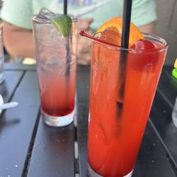 Greyhound Tavern - Rum punch and Ricky cocktail