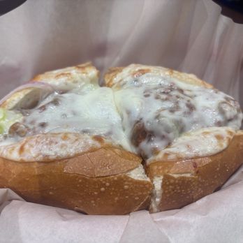 Old World Delicatessen - Covina - Meatball Sandwich (OLO) added peppeoncinis and red onion - Pizza Near Me - Covina, California Old World Delicatessen - Covina - Meatball Sandwich (OLO) added peppeoncinis and red onion - Pizza Near Me - Covina, California