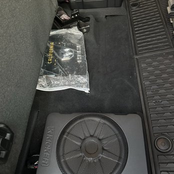 ProTint - (2) 10" Kicker Hideaway subs for underneath my seats for 19' Ram 1500 Sport (Crew Cab) - Car Stereo Installation Near Me - Temple City, California