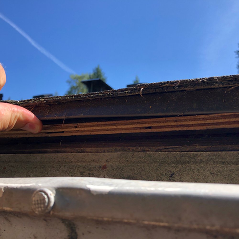 Pacific West Roofing - Flashing was left loose, it was too short, allowing water to roll back into house and.... some plywood was warping up...all pac west work! - Roofing Near Me - Hubbard, Oregon Pacific West Roofing - Flashing was left loose, it was too short, allowing water to roll back into house and.... some plywood was warping up...all pac west work! - Roofing Near Me - Hubbard, Oregon