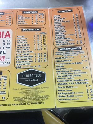 Menu photo 1 El Buen Taco México, D.F., DIF Menu photo 1 El Buen Taco México, D.F., DIF