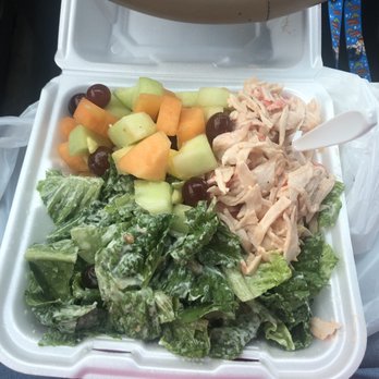 Cafe Max Richardson - Salad trio w/ fruit Cesar salad & seafood salad. - New American Near Me - Richardson, Texas Cafe Max Richardson - Salad trio w/ fruit Cesar salad & seafood salad. - New American Near Me - Richardson, Texas