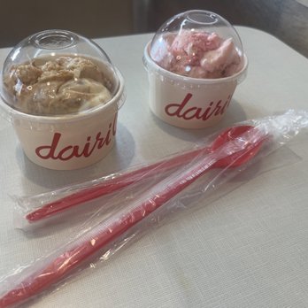Dairi-O - Pecan Praline & Cream + Strawberry Cheesecake - Burgers Near Me - Archdale, North Carolina Dairi-O - Pecan Praline & Cream + Strawberry Cheesecake - Burgers Near Me - Archdale, North Carolina