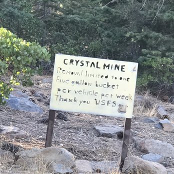 Crystal Mine - Crystal mine sign - Hiking Near Me Crystal Mine - Crystal mine sign - Hiking Near Me