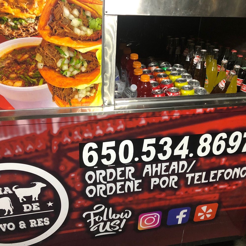 Monchie’s Red Tacos - The phone number if you want to order ahead - Tacos Near Me - San Mateo, California