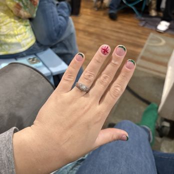 79 Nail Lounge - My Christmas set builder gel - Nail Technicians Near Me - Lakewood, California