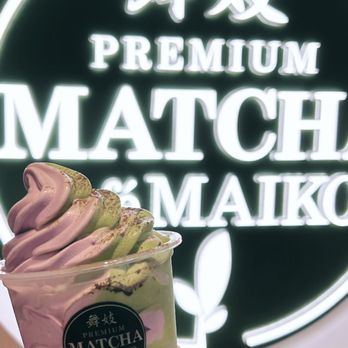 Matcha Cafe Maiko - Matcha Ube swirl - Ice Cream & Frozen Yogurt Near Me - Flushing, New York