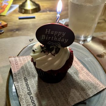 BO-beau kitchen + roof tap - Birthday cupcake! - Tapas/Small Plates Near Me - Long Beach, California BO-beau kitchen + roof tap - Birthday cupcake! - Tapas/Small Plates Near Me - Long Beach, California