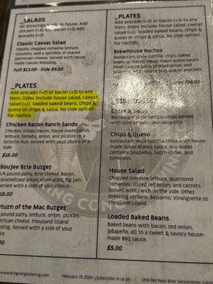 Menu photo 3 King Cong Brewing Sacramento, CA