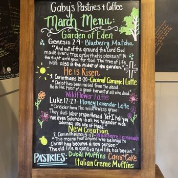 Gaby's Pastries & Coffee - March Menu - Desserts Near Me - Alvin, Texas Gaby's Pastries & Coffee - March Menu - Desserts Near Me - Alvin, Texas