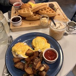 Eggs Benedict & Southern Breakfast Board