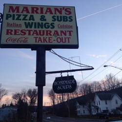 Marian's Pizza Shack - The old school sign out front