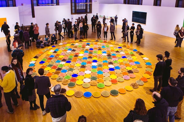 Photo of Massachusetts College of Art and Design - Boston, MA, US. Color Fields Exhibition from Spring 2015 in the Bakalar & Paine Galleries - the largest free contemporary art space in New England