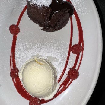 JOEY Barlow - Chocolate Molten Lava Cake  A Decadent Indulgence with an Americano Coffee! - Canadian (New) Near Me - Calgary, Alberta