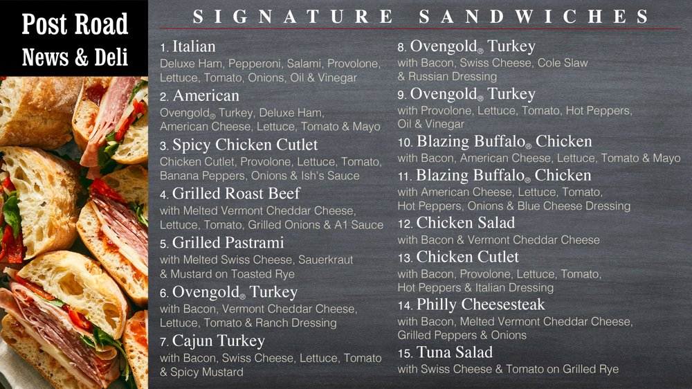 POST ROAD NEWS & DELI Updated September 2024 60 Photos & 16 Reviews