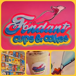 Cereal wall, beautiful artwork, and the cereal shake, wow!