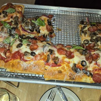 Pizzeria da Laura - The Standard, Sicilian Pizza, missing sausage. - Pizza Near Me - Berkeley, California Pizzeria da Laura - The Standard, Sicilian Pizza, missing sausage. - Pizza Near Me - Berkeley, California