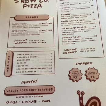Slow Co. Pizza - Menu - Pizza Near Me - Cotati, California
