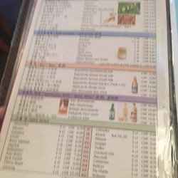 Kangchon Korean Food - Drink menu (apologize for severe blurriness)